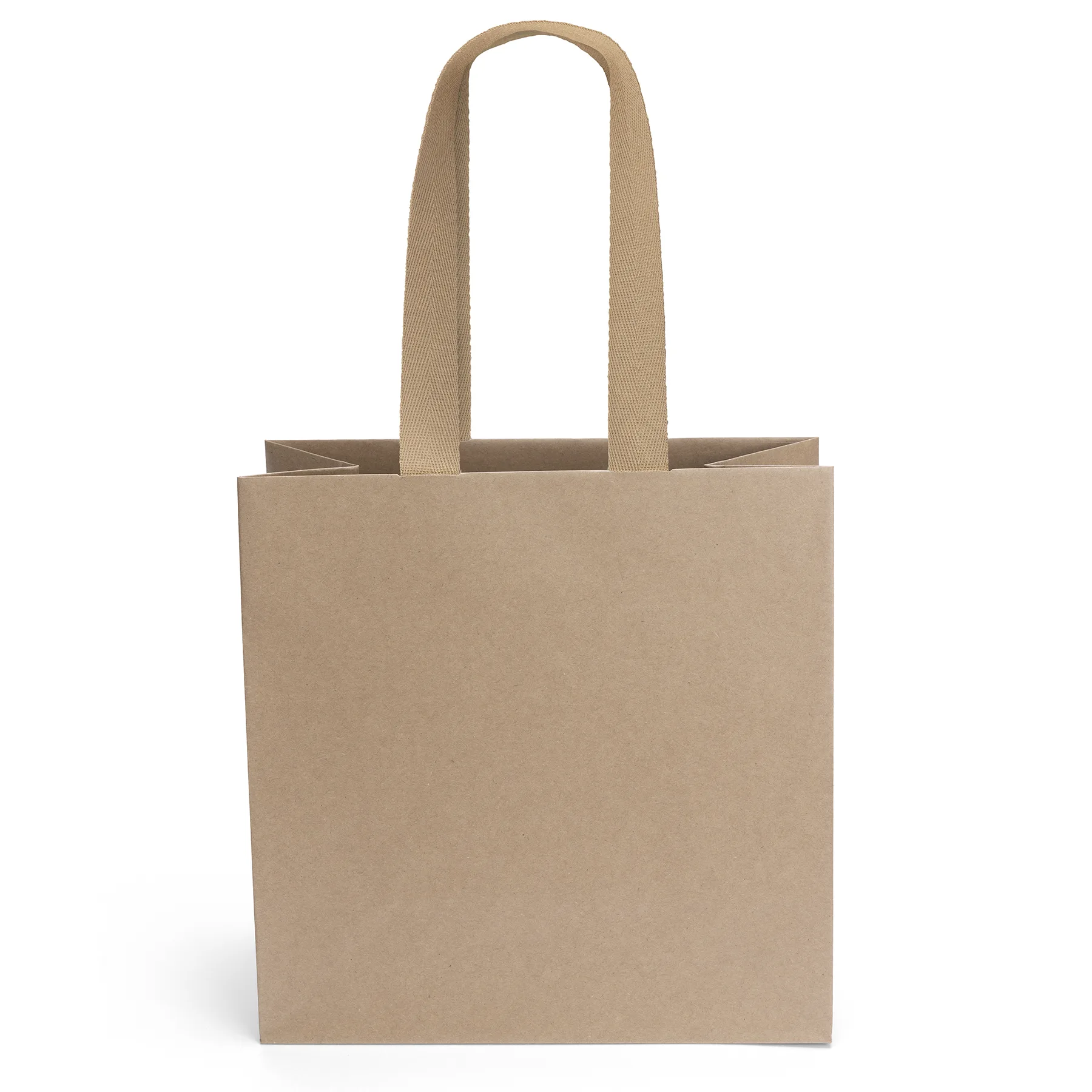 Villa™ - Eco Kraft-Brown Matte-Laminated Eurotote - Dynamic Color (10" x 5" x 10") view 2