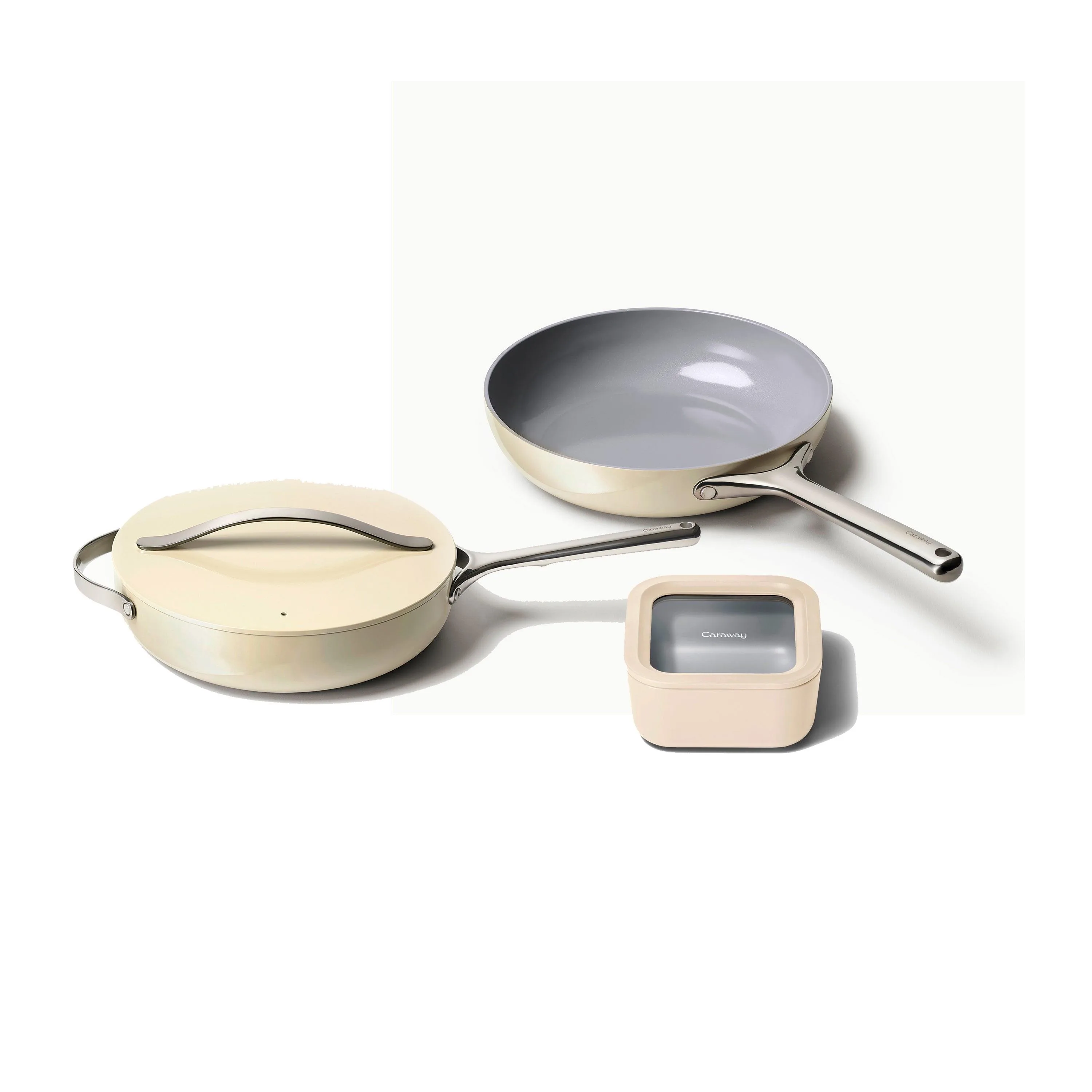 Caraway Saute Cream Duo & Storage Set
