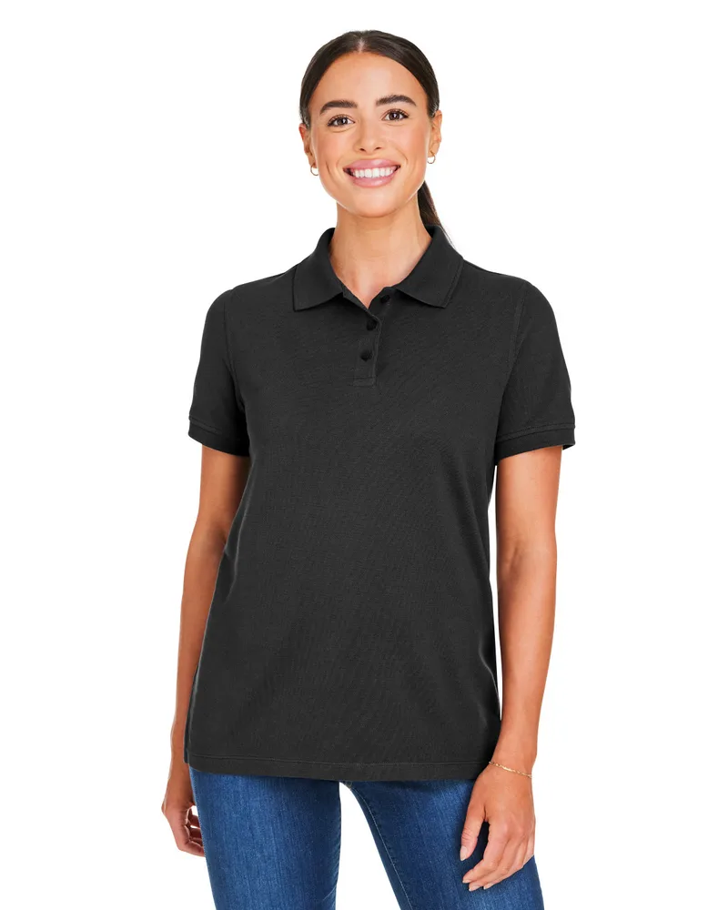 Harriton Women's Valiant Cotton Snag Protect Polo Shirt