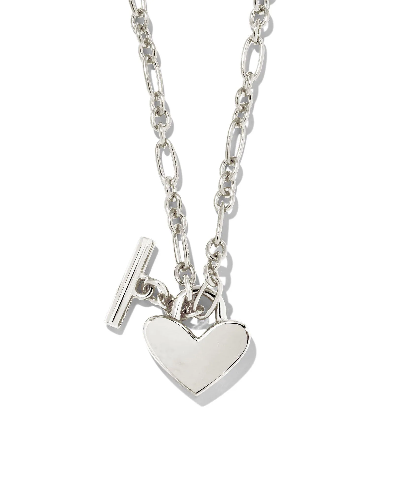 Kendra Scott Heart Padlock Pendant Necklace - Sterling Silver