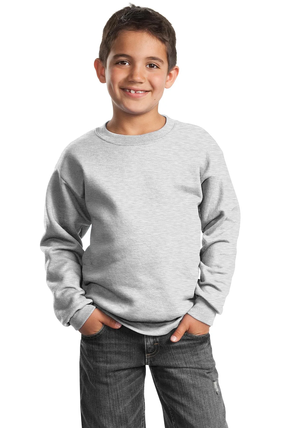 Port & Co™ Youth Core Fleece Crewneck Sweatshirt.