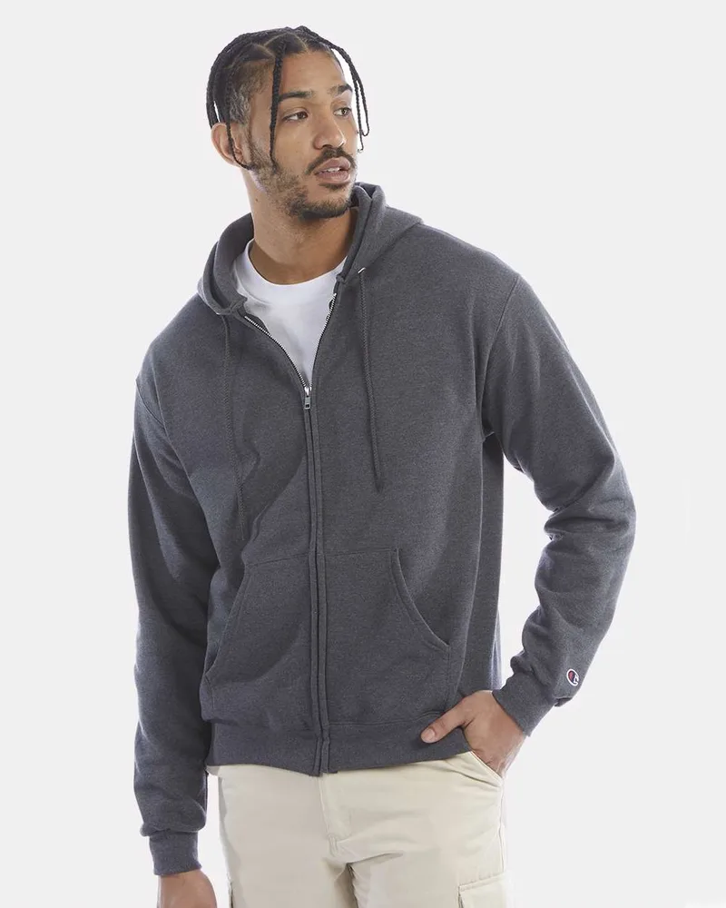 Champion Powerblend® Full-Zip Hooded Sweatshirt view 3