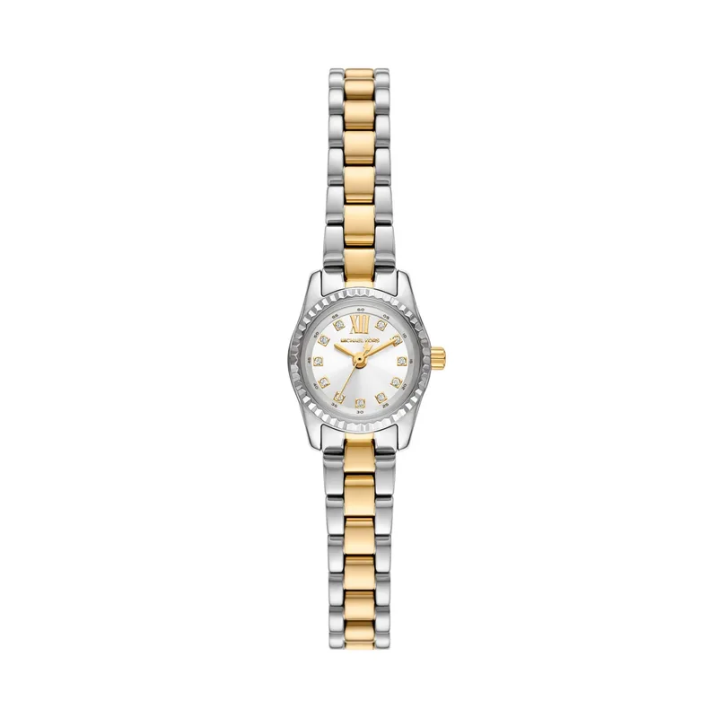 Michael Kors Women's Micro Lexington Pave Two-Tone Watch