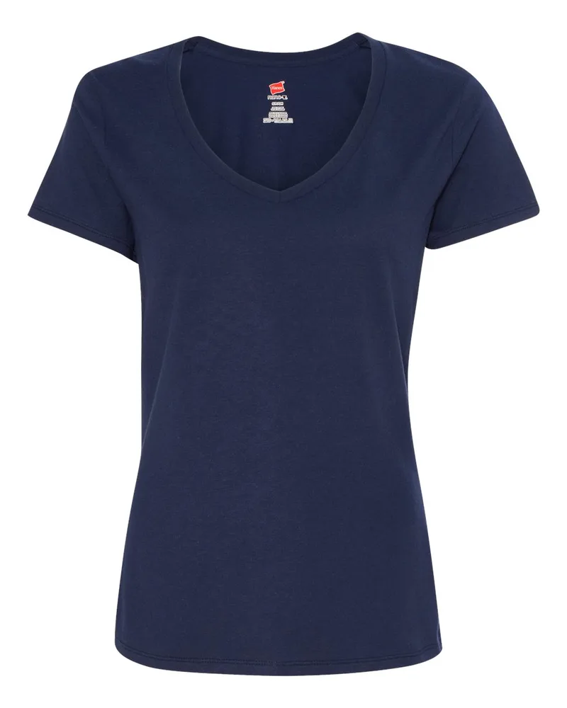 Hanes® Perfect-T Women's V-Neck T-Shirt view 3