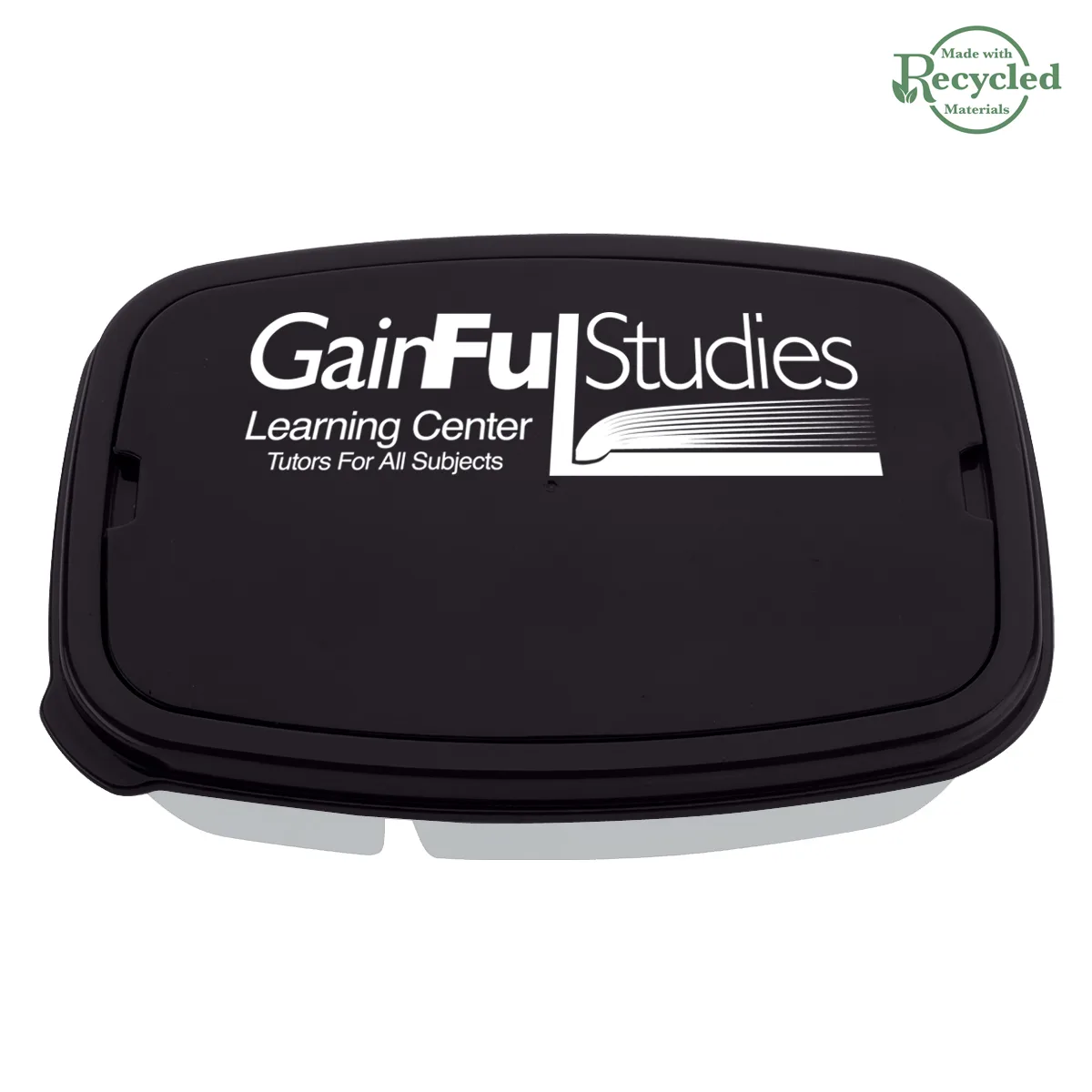 2-section Lunch Container With Custom Handle Box view 4