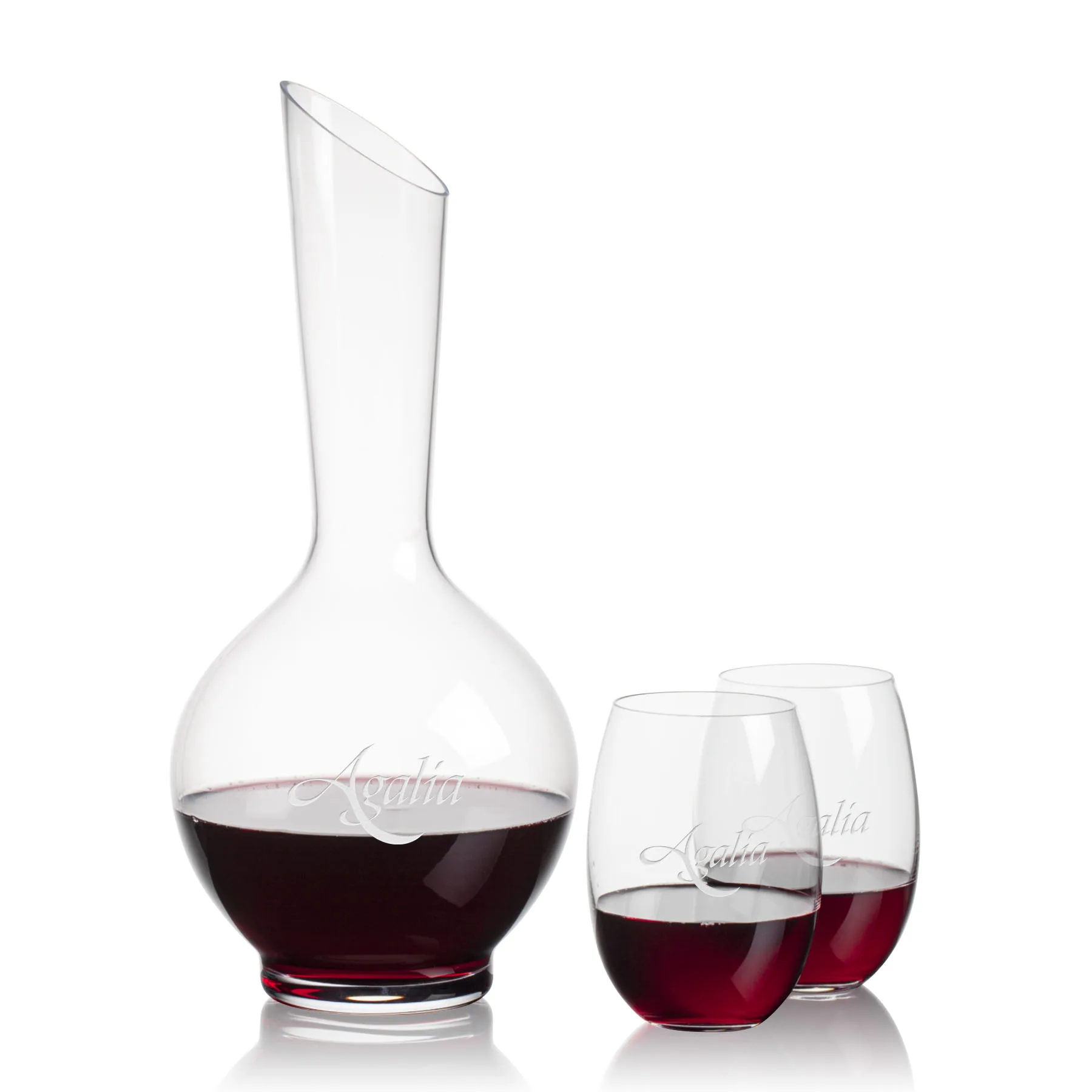 Carafe Stemless Set, Carlita Wine Set, Carafe & 2 Stemless
