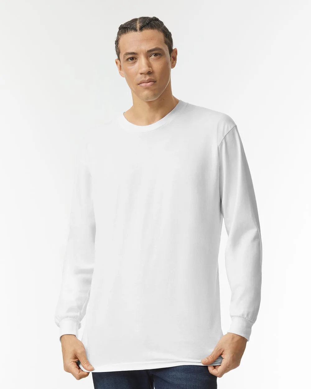 American Apparel® Unisex Fine Jersey Long-Sleeve T-Shirt view 2