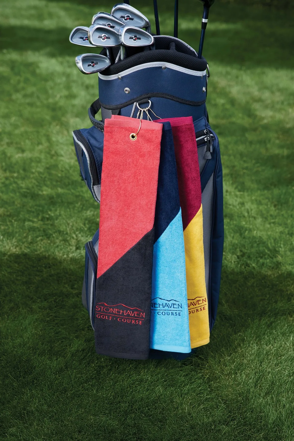 Two Tone Midweight Golf Towel