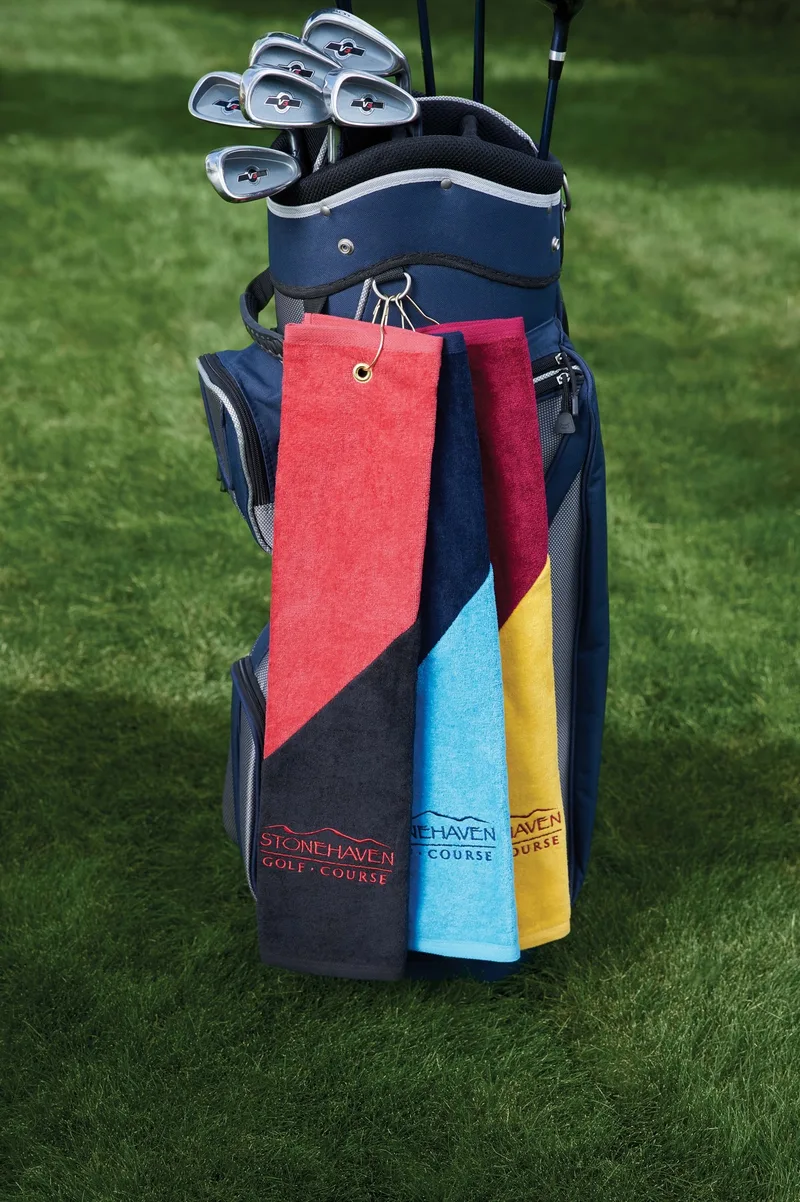 Two Tone Midweight Golf Towel