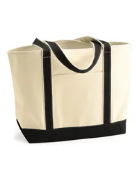 Liberty Bags® Carmel Classic XL Cotton Canvas Resort Tote — Black