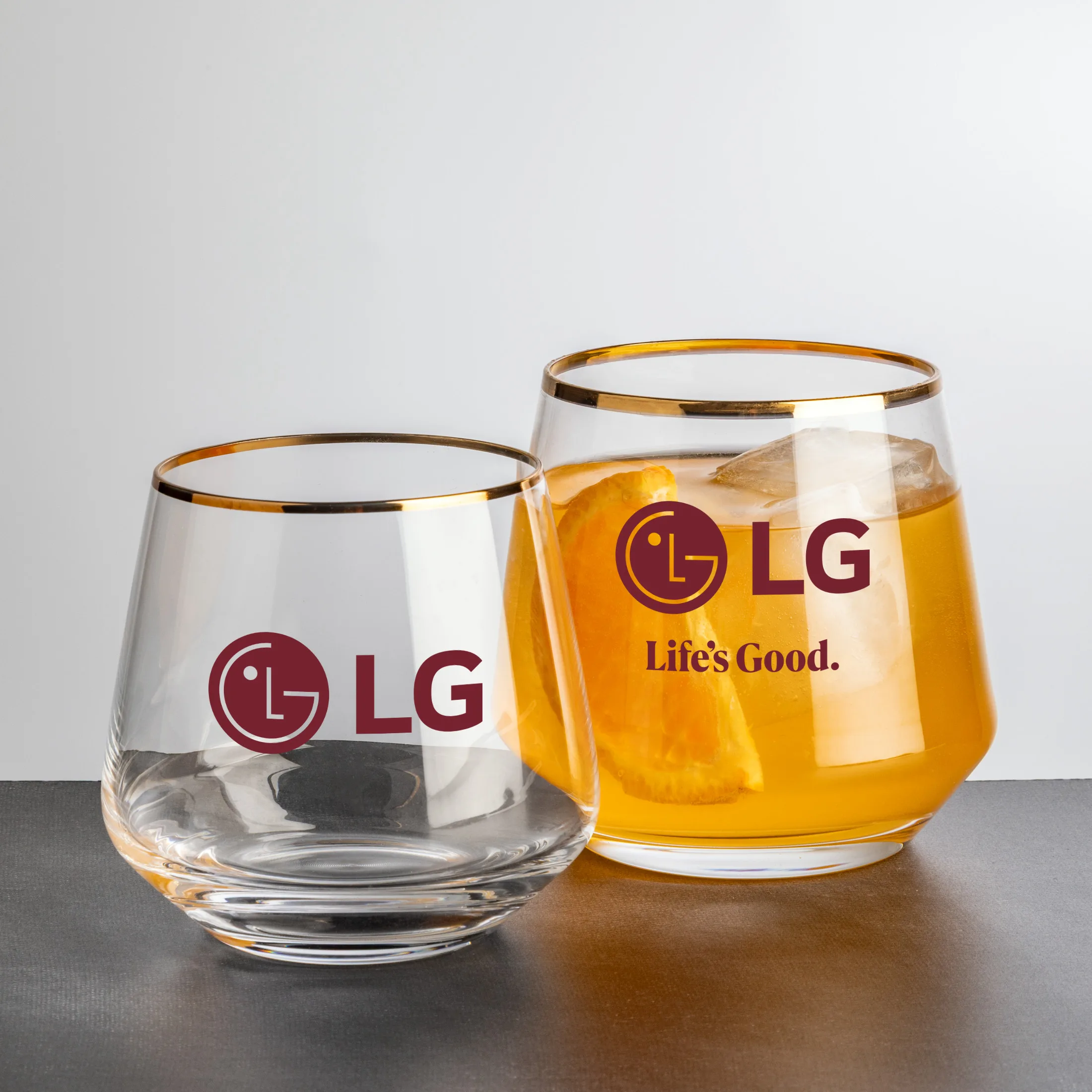 Glass Only, 1 Color, 1 Location Imprint, Gold