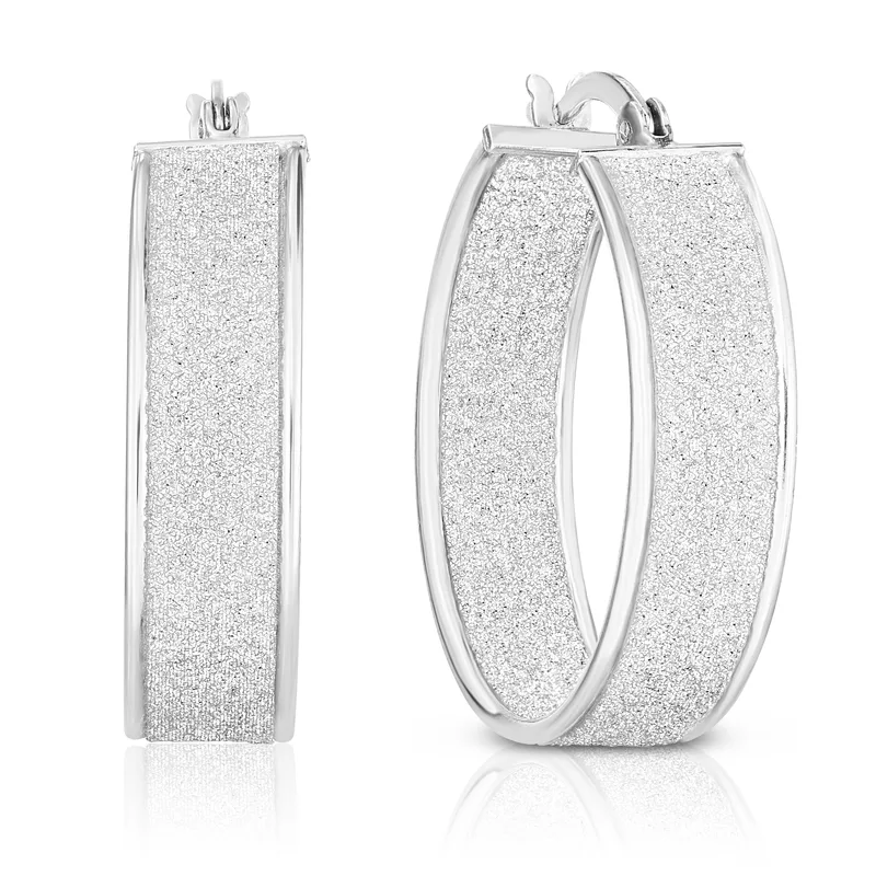 Jilco Inc Glitter Hoops - 25mm