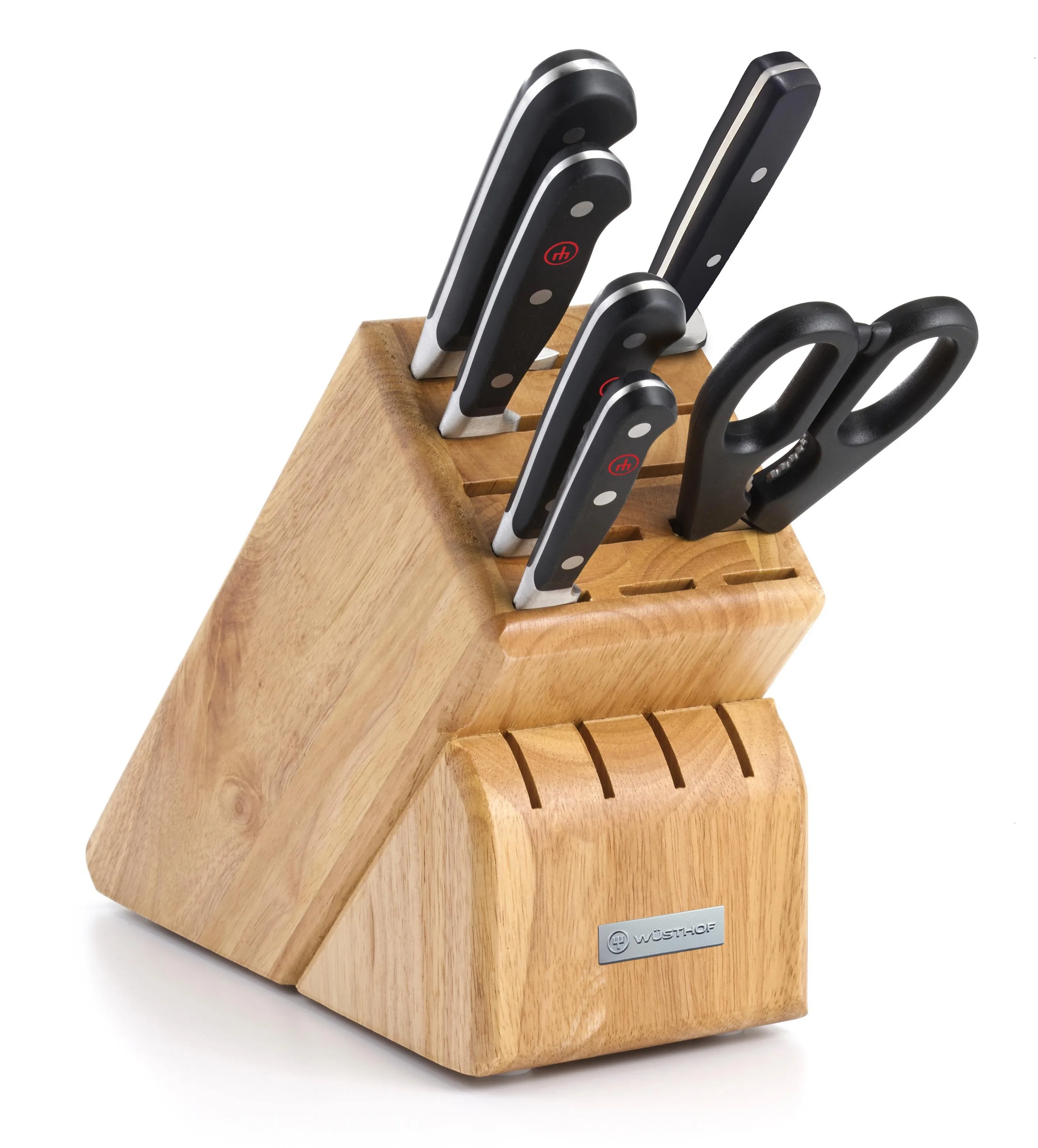 Wusthof Classic 7Pc Knife Block Set Black