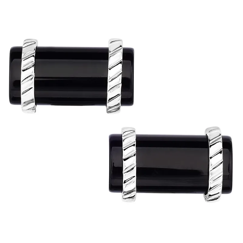 Jilco Inc Black Onyx Cuff Links