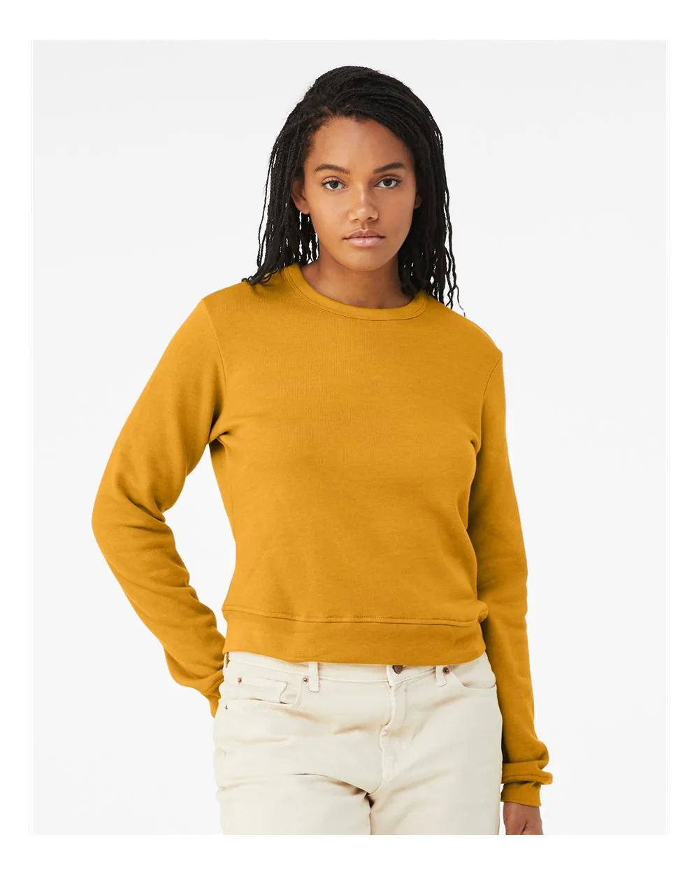 BELLA+CANVAS® Women's Sponge Fleece Classic Crewneck Pullover view 5