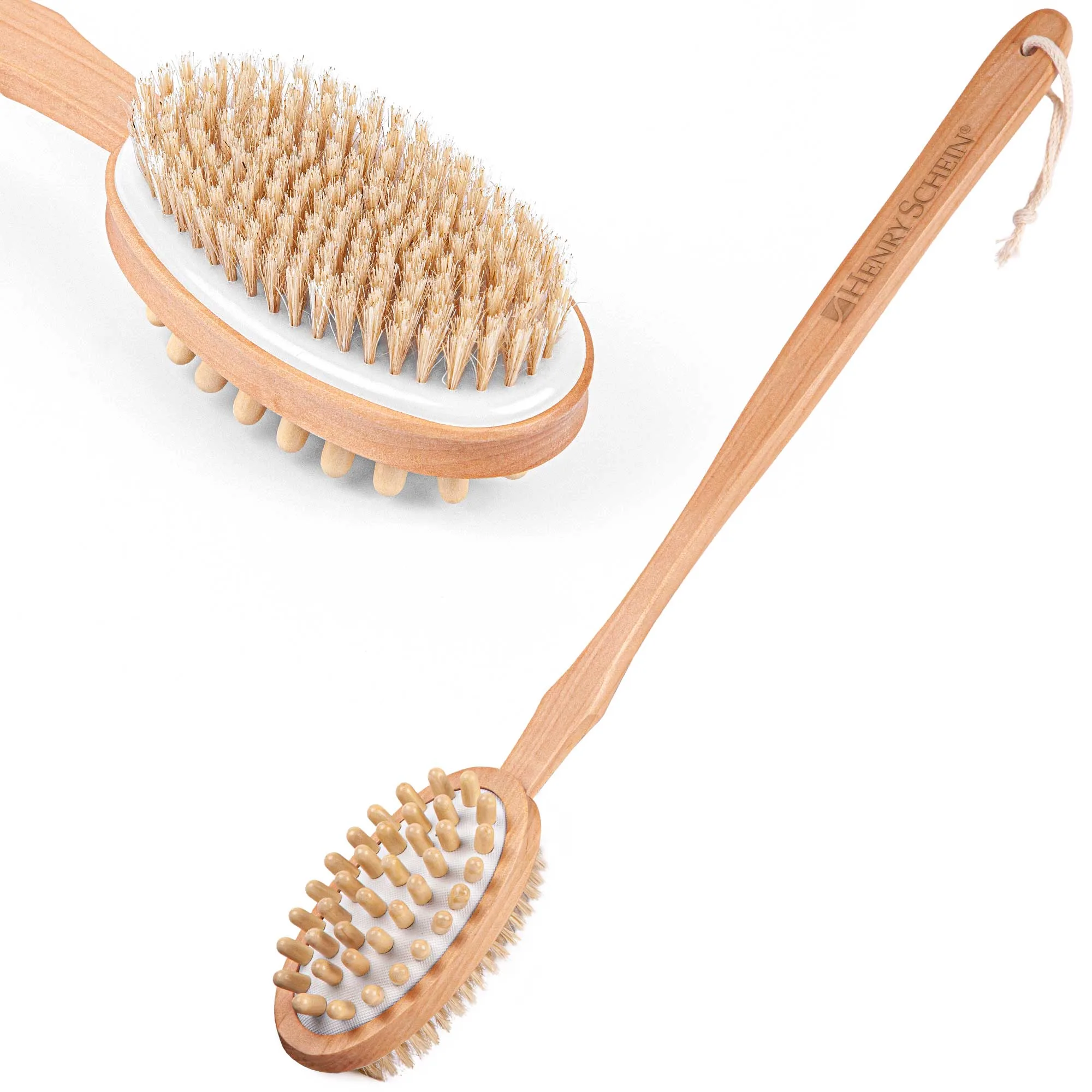 Double-Sided Bath And Massager Brush — Personalization: per unit cost, up to 2 lines