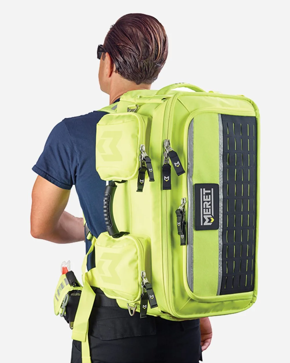 MERET® OMNI™ PRO X High Viz Yellow Convertible Backpack Bag view 2