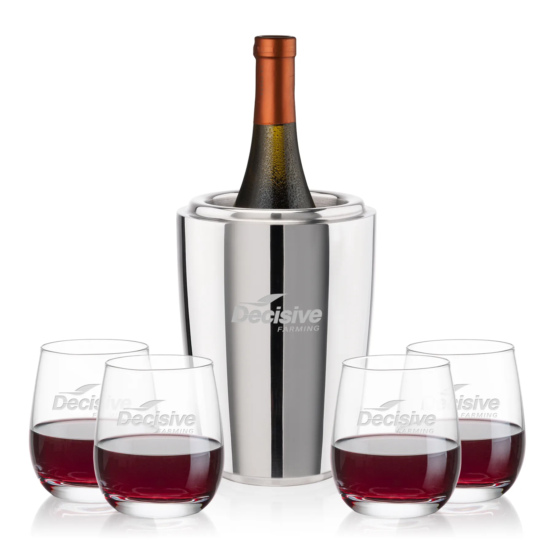 Pescara Cooler Set, Laser Engraving, Set of 5