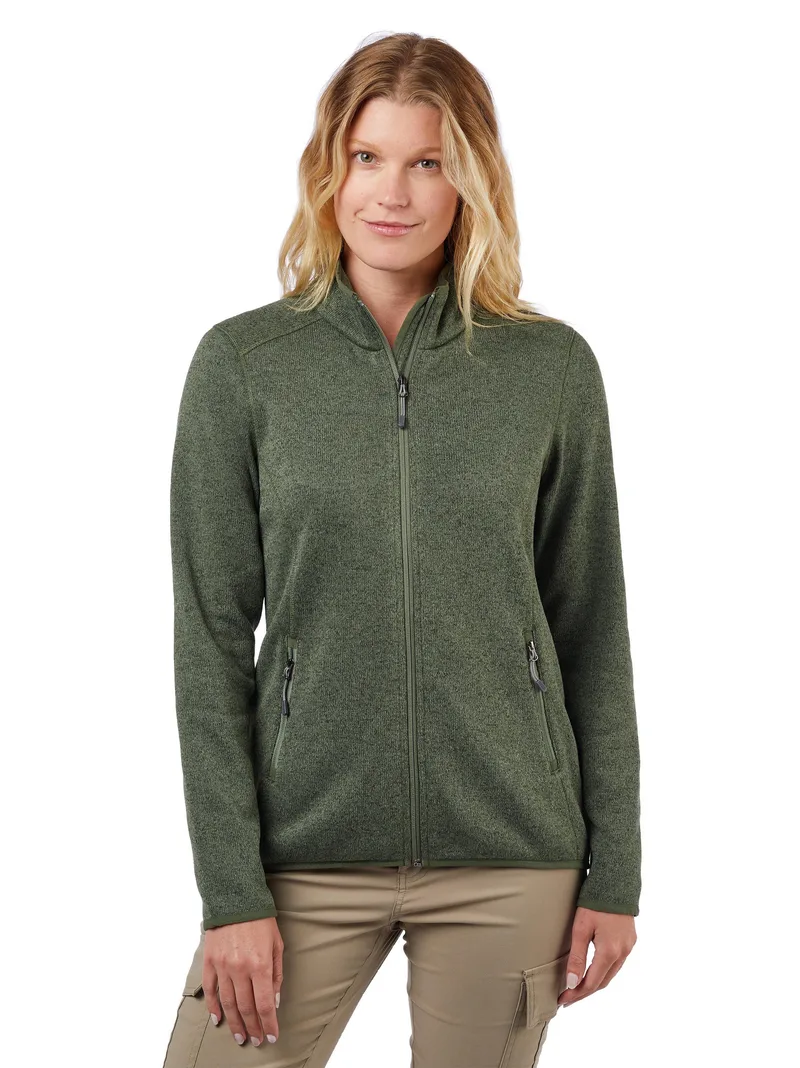 Ladies' Ashton Sweater-Knit Fleece Jacket