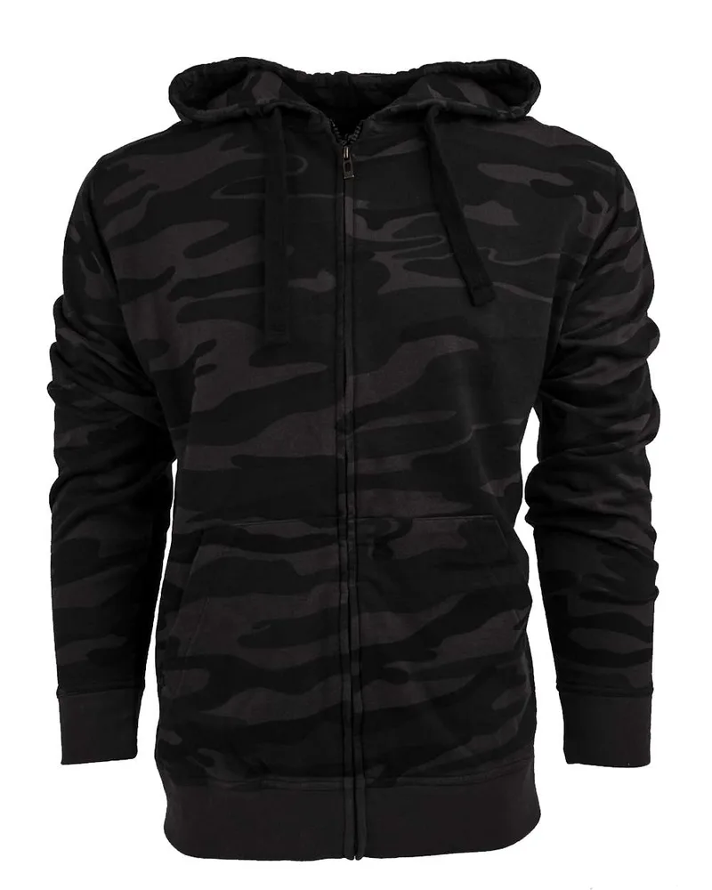 Burnside® Camo Hooded Full Zip Sweatshirt