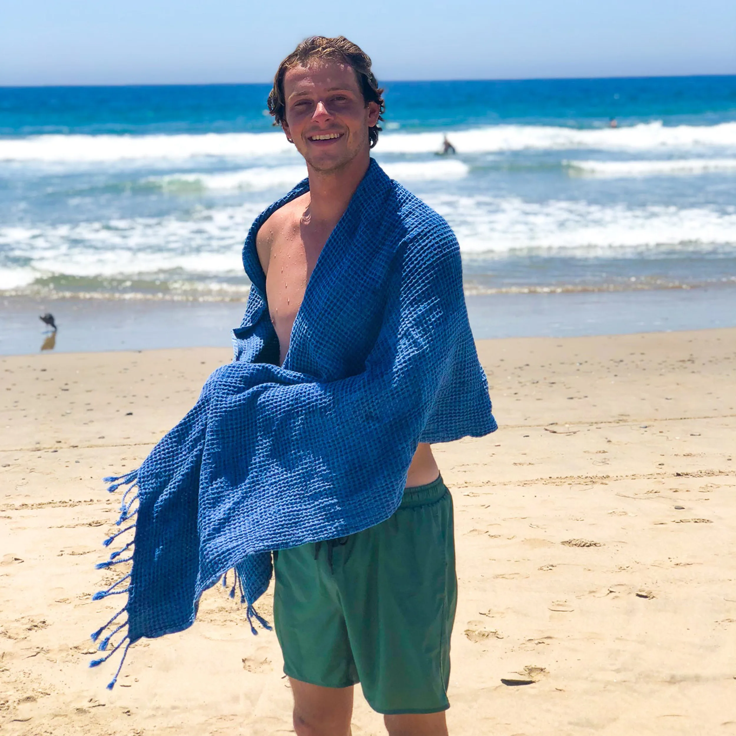 Teema Waffle Weave Beach Towel view 2