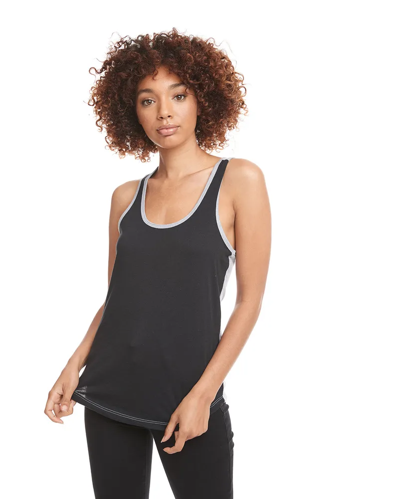 NEXT LEVEL APPAREL Ladies' Ideal Colorblock Racerback Tank