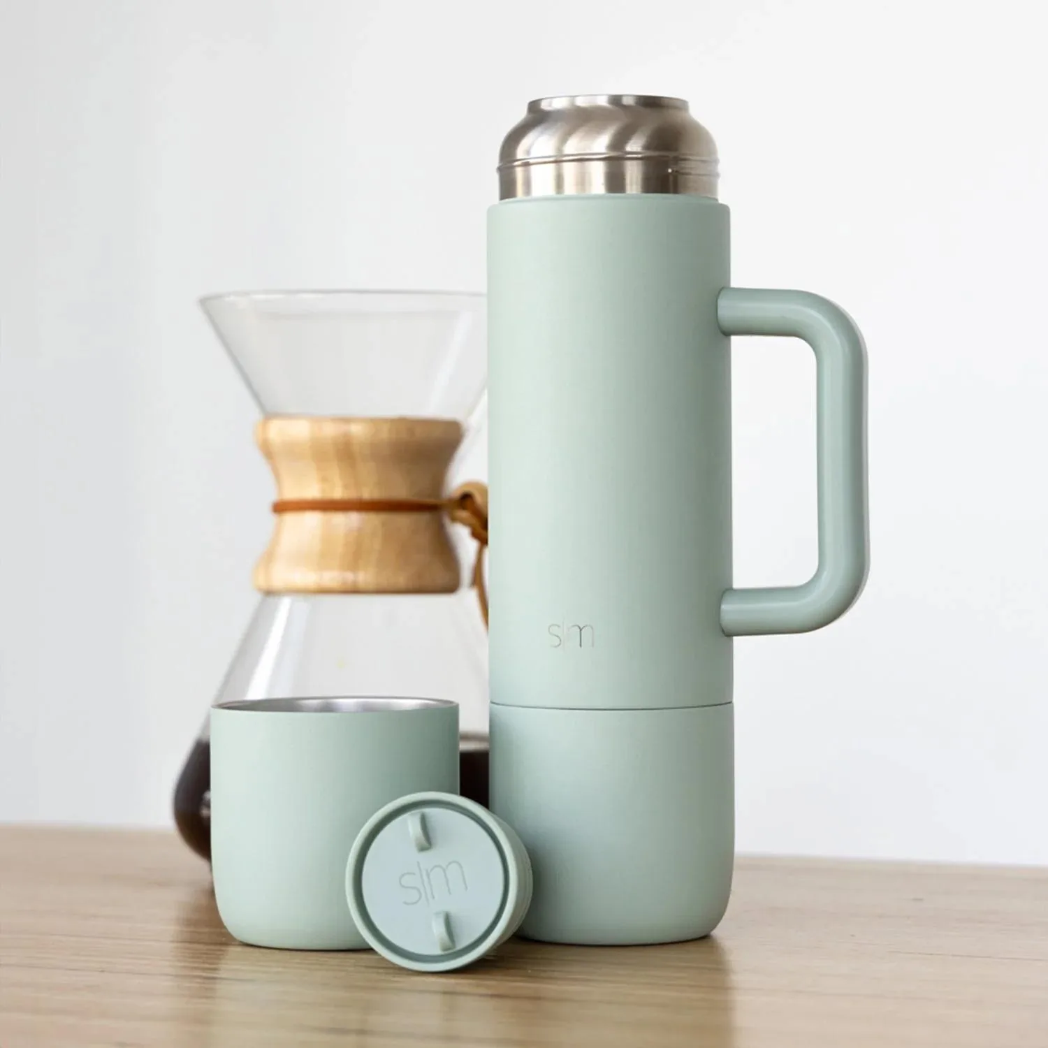 36 oz Simple Modern® Double-Walled Insulated Roam Coffee Bottle with Two Cups view 4