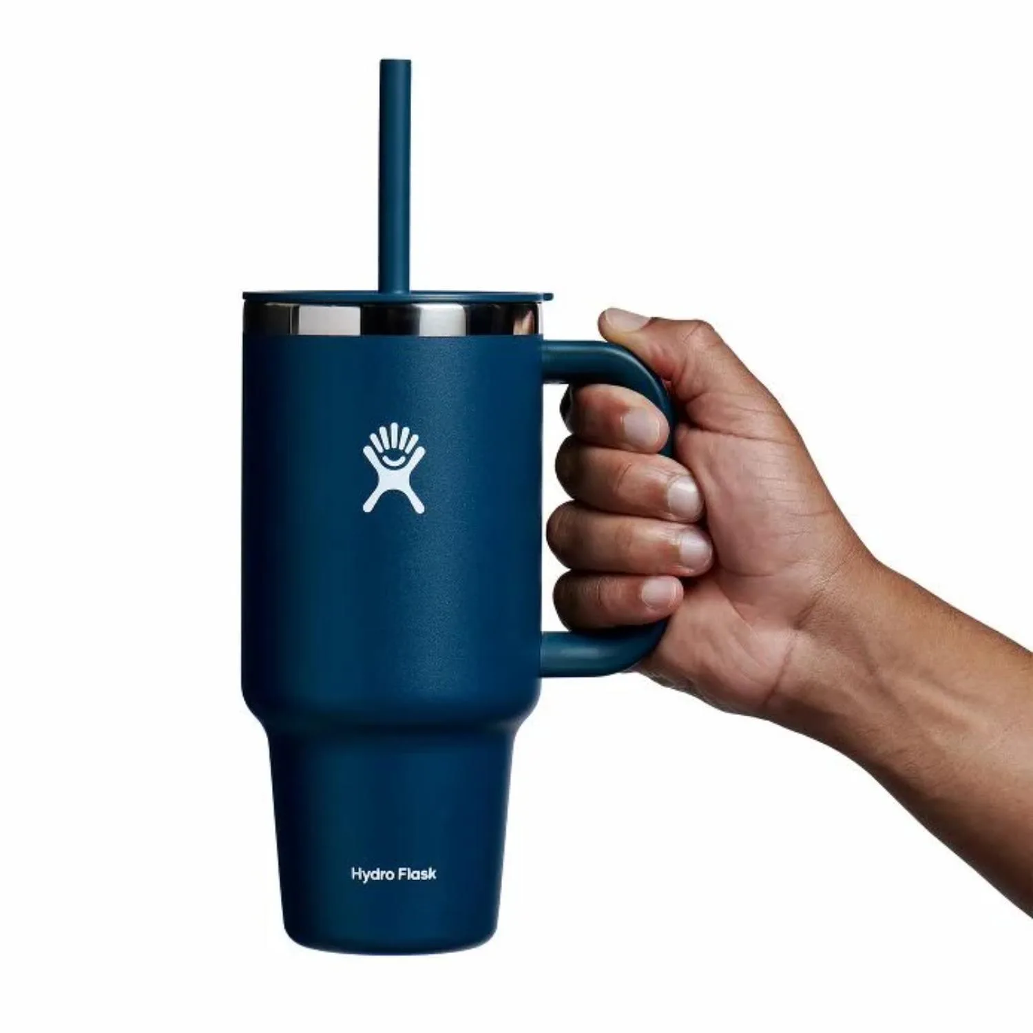 32 oz Hydro Flask® Stainless Steel Insulated Travel Tumbler w/ Handle & Straw view 3