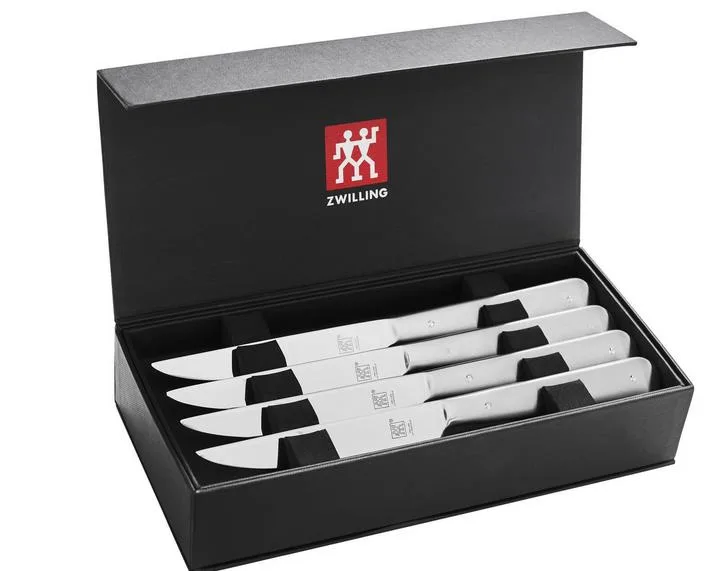 JA Henckels Zwilling Porterhouse 8-Piece Steak Knife Set With Presentation Case