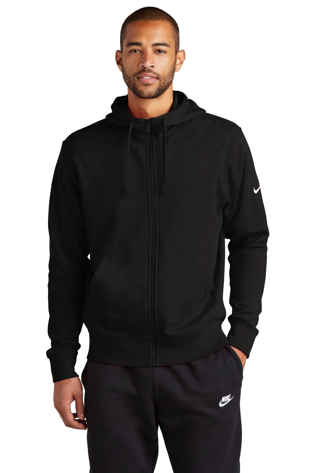 Nike Club Fleece Sleeve Swoosh Full-Zip Hoodie view 6