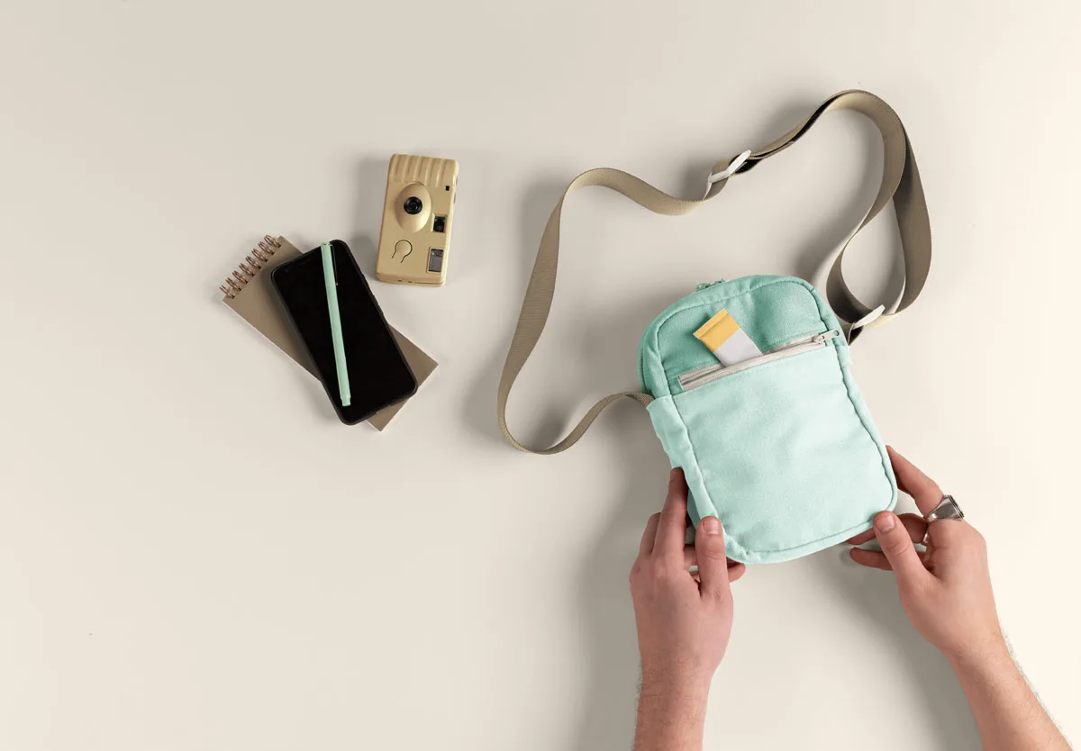 Portrait Crossbody - DENIM view 2