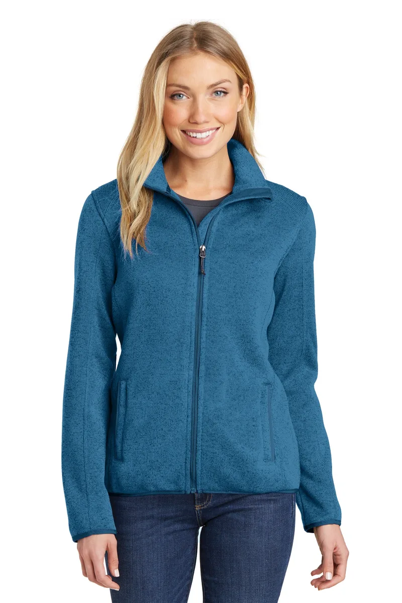 Port Authority® Women's Sweater Fleece Jacket. view 2
