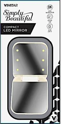 Vivitar® Lighted Compact LED White Mirror