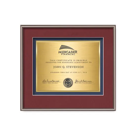 Fenestra Certificate TexEtch - Bronze