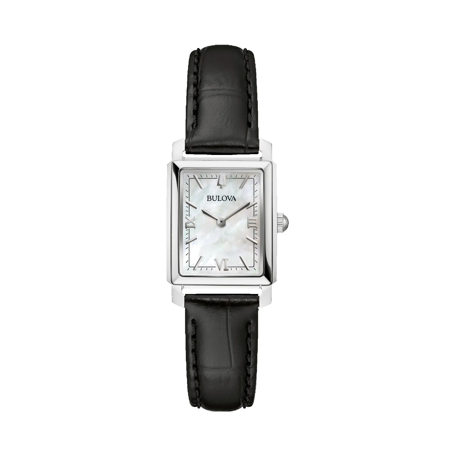Bulova Women's Sutton Black Leather Strap Watch