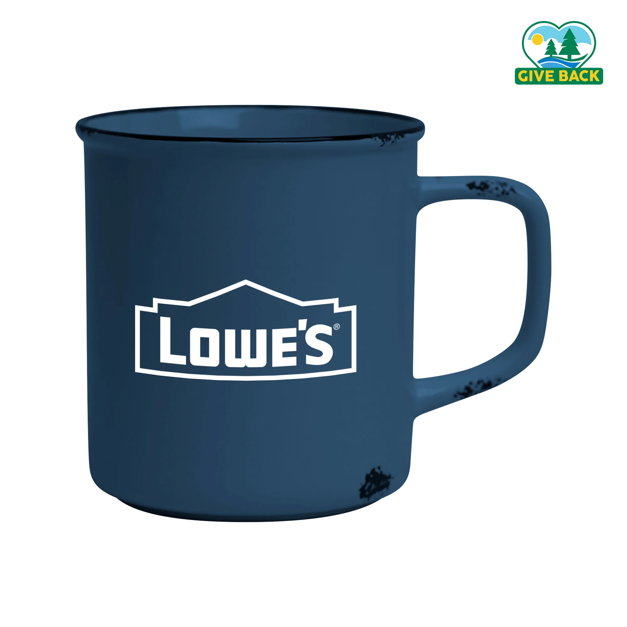 Distressed Stoneware 17oz Camp Mug view 4