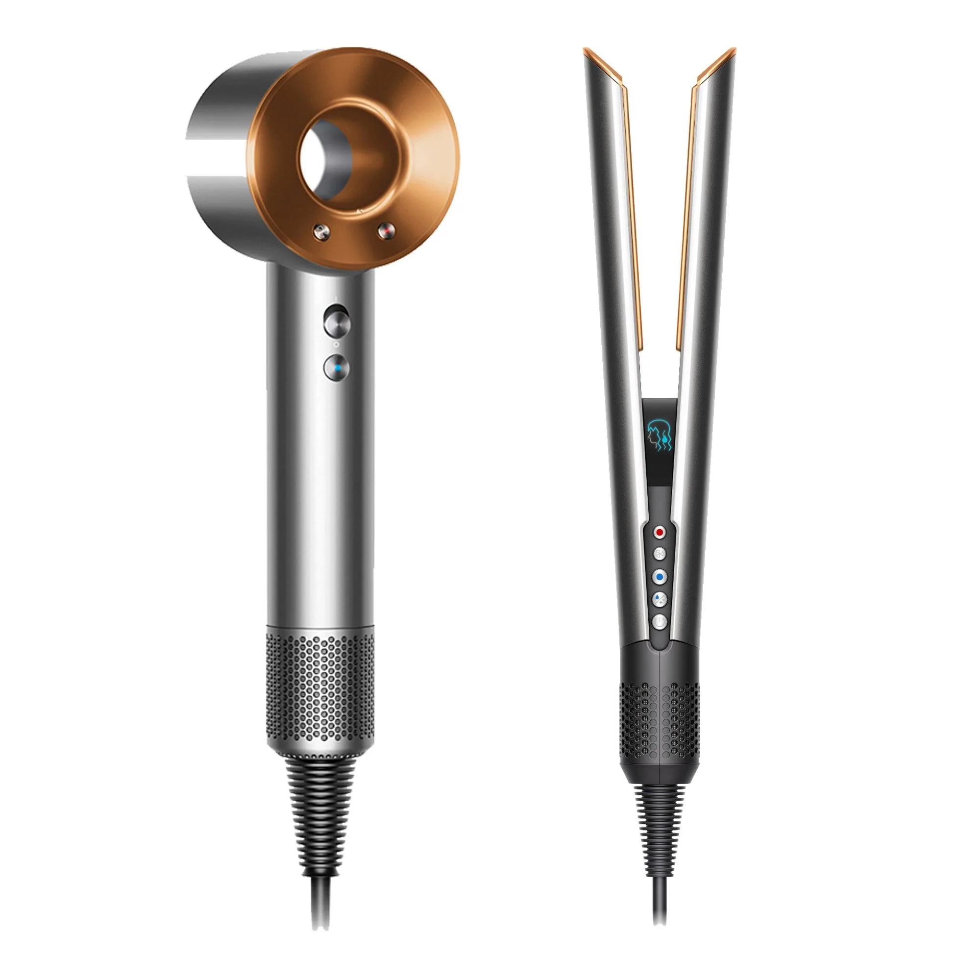 Dyson 2Pc Supersonic & Airstrait Kit Nickel/Copper