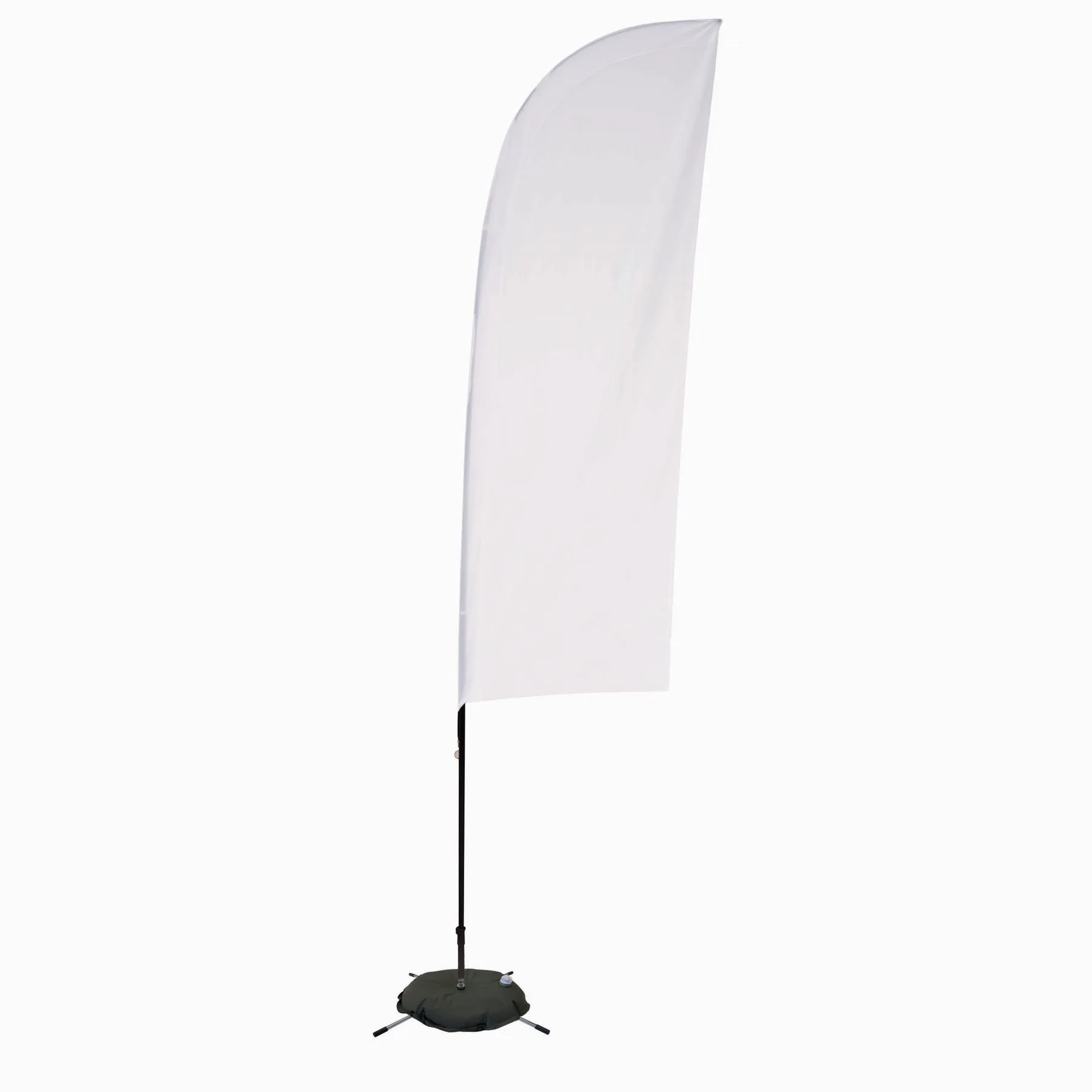 9' Streamline Blade Sail Sign Flag, 1-Sided, Scissor Base view 2