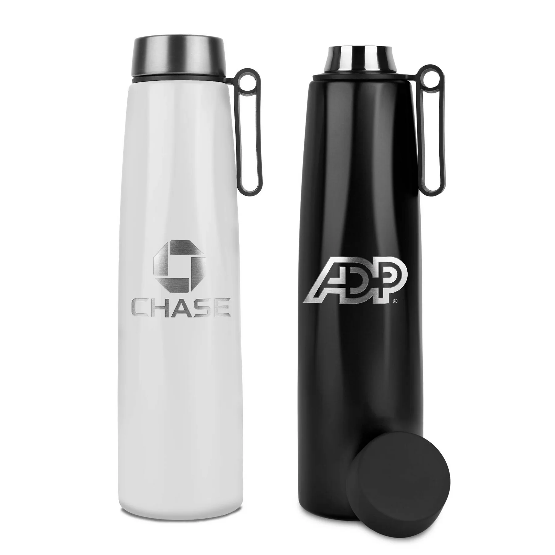 25 Oz. Bridgeport Insulated Recycled Stainless Steel Water Bottle w/Loop Strap