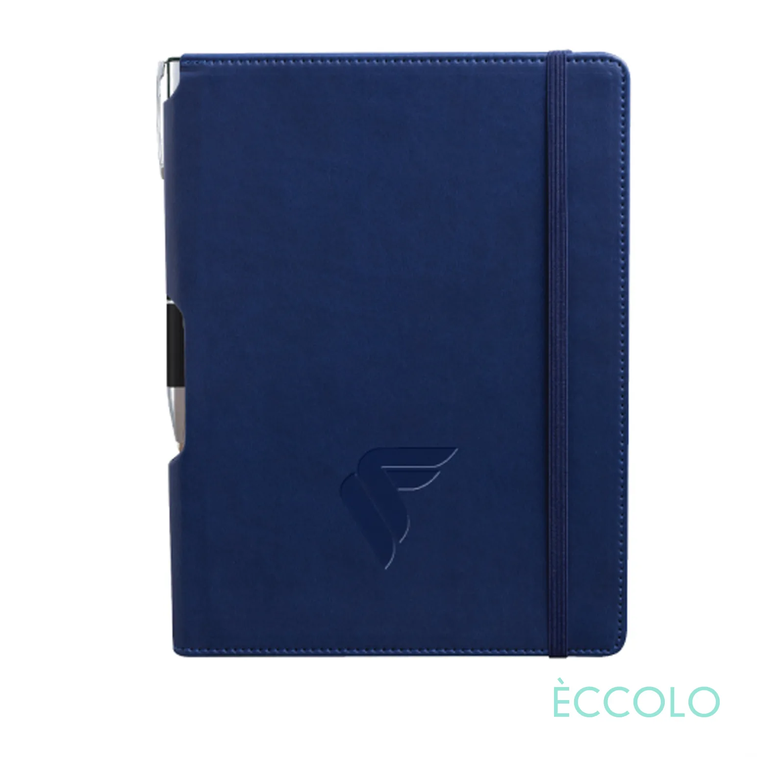 Journal & Clicker Pen, Navy Blue/Blue