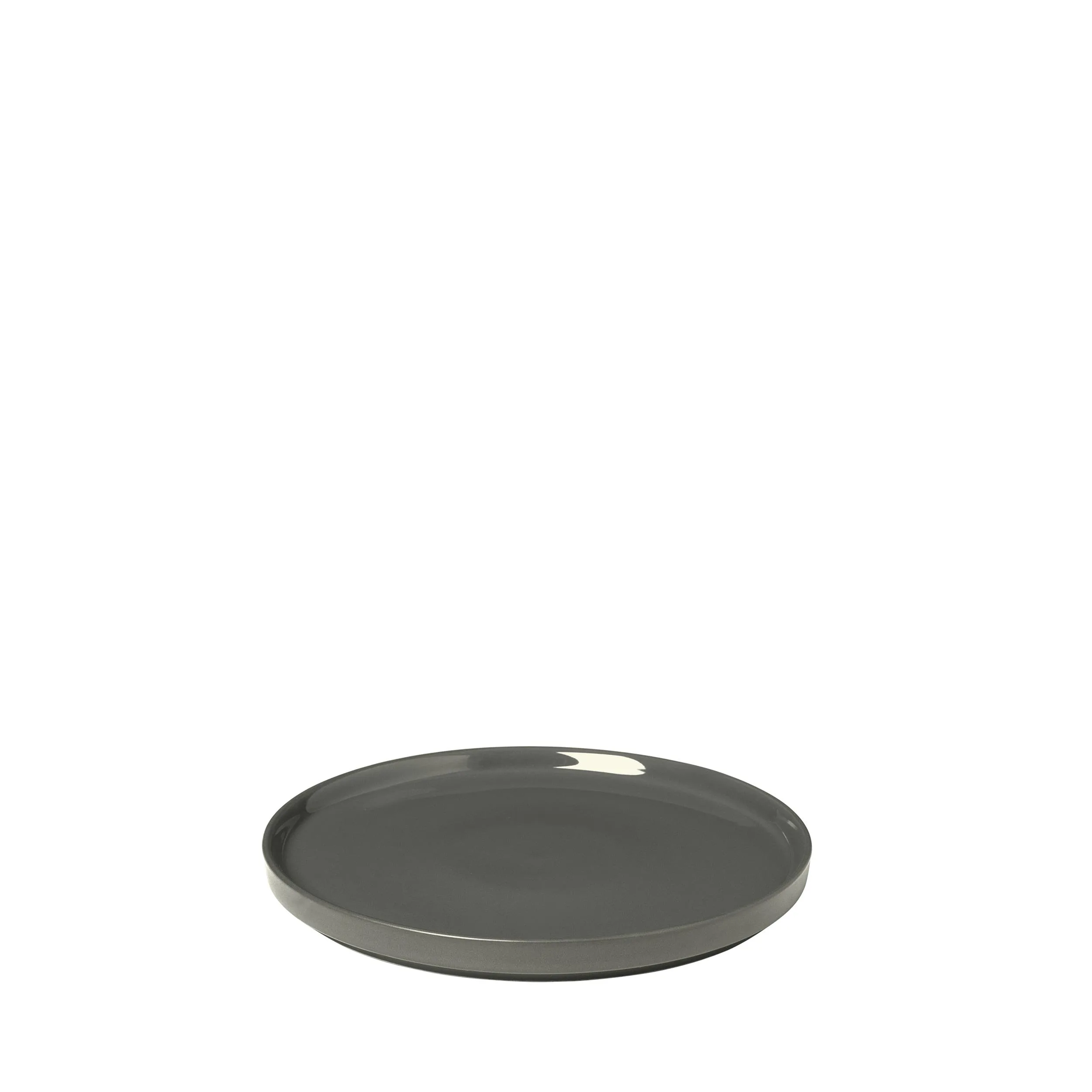 Blomus Pilar Stoneware Plates Set Of 4 - Pewter