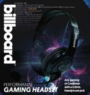 Billboard Black Performance Teleconference & Gaming Headset