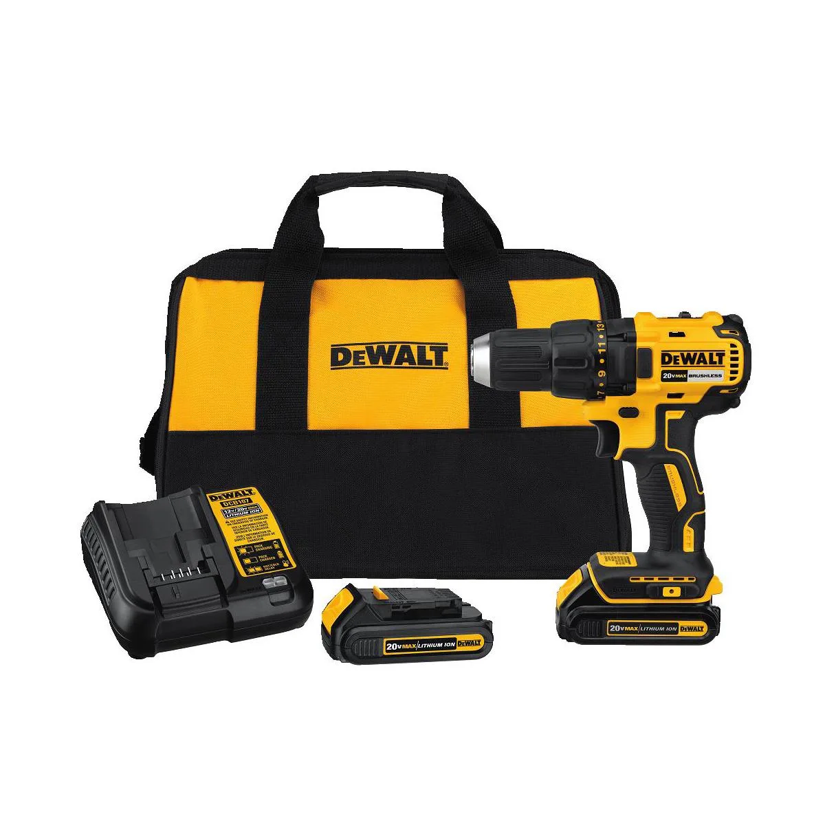 DeWalt 20V Max Compact Brushless Drill Driver Kit