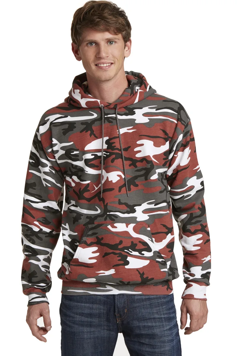 Port & Co™ Core Fleece Camo Pullover Hooded Sweatshirt. view 3