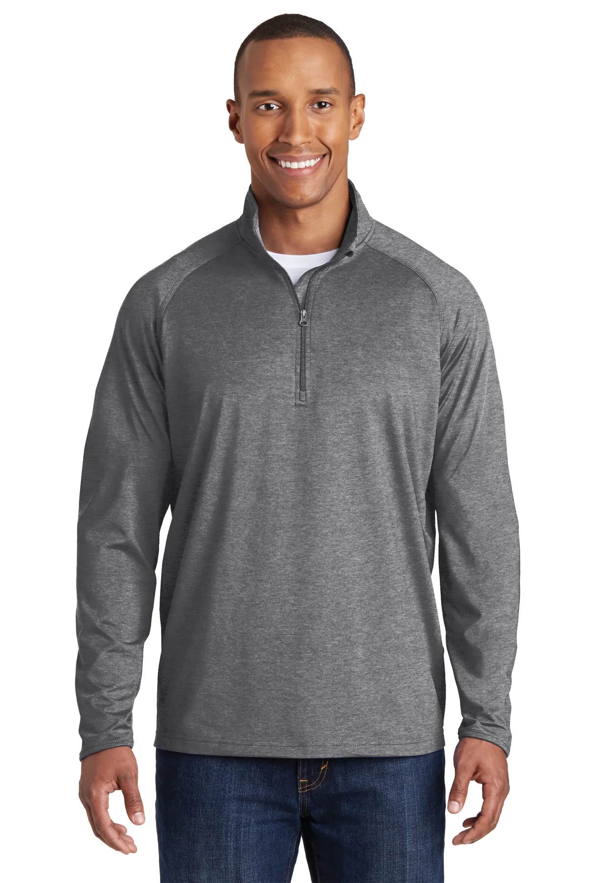 Sport-Tek® Sport-Wick® Stretch 1/4-Zip Pullover. view 3