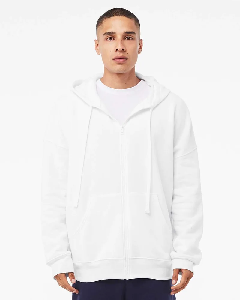 Bella+Canvas® Unisex Sponge Fleece DTM Full-Zip Hoodie view 2
