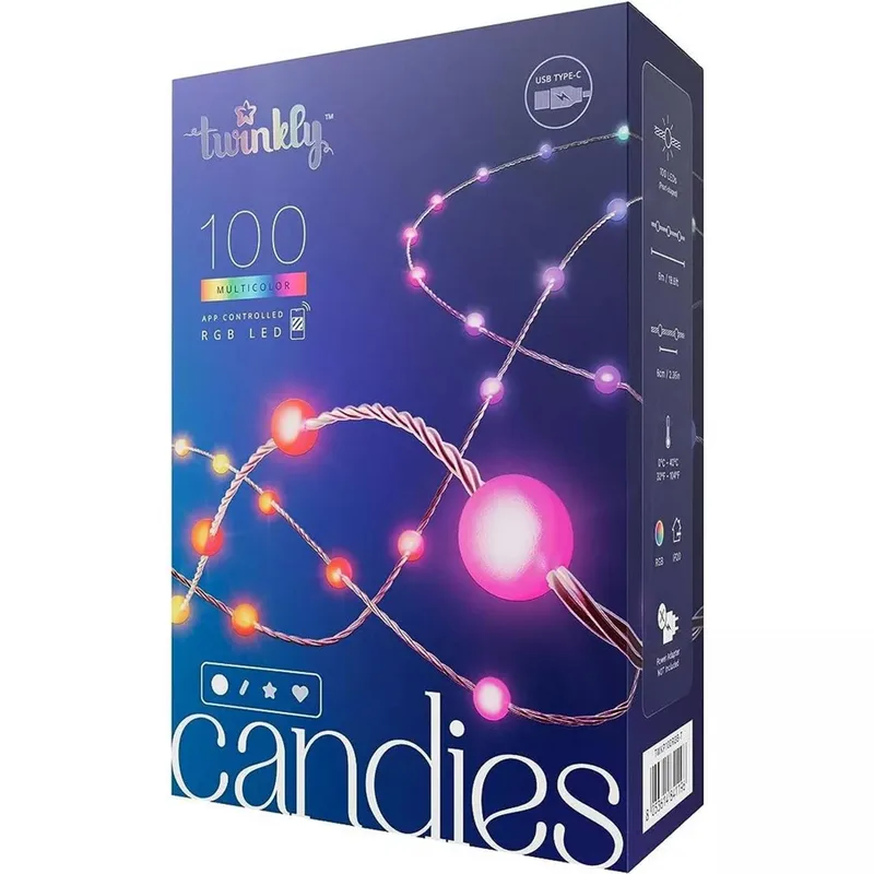 Twinkly - Candies 100L 8Mm Pearl Shape Rgb Transp Usb-C