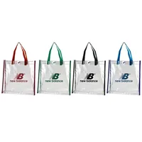 Clear Stadium Tote Bag — Black