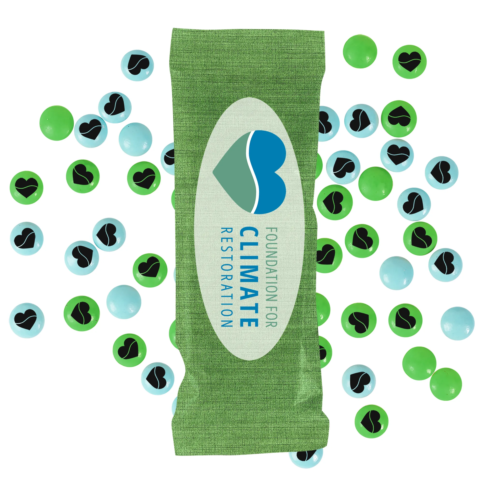 Full Color Tube DigiBag® w/ Imprinted Chocolate Buttons
