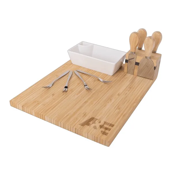 Charcuterie Board with Bowl, Utensils, and Forks